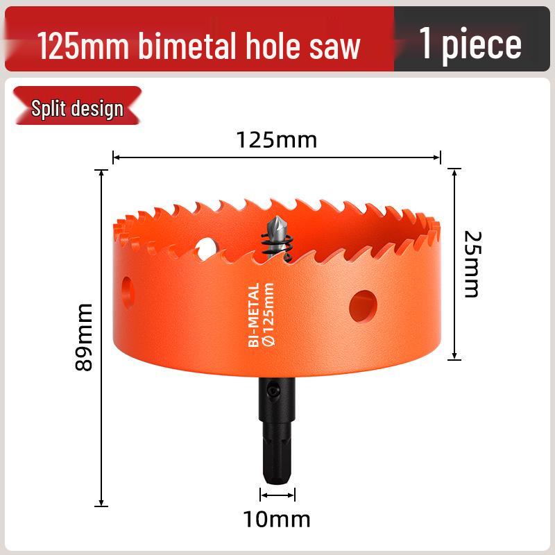 Pânză de găurit bimetalică pentru prelucrarea lemnului: Burghiu pentru Lemn, Gips-carton, Metal, Plastic și PVC - Măritor Găuri pentru Spoturi Încasetate 75mm.