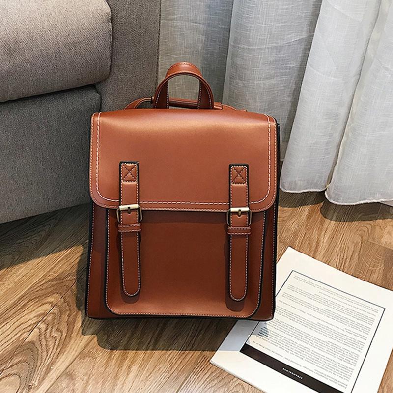 IELGY preppy style PU fashion backpack for women