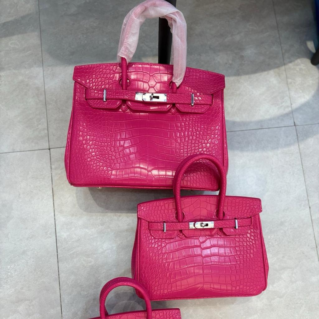 Geantă platinum cu model crocodil transfrontalier 20/25/30 cm Modă europeană și americană geantă tote portabilă cu model piatră en-gros