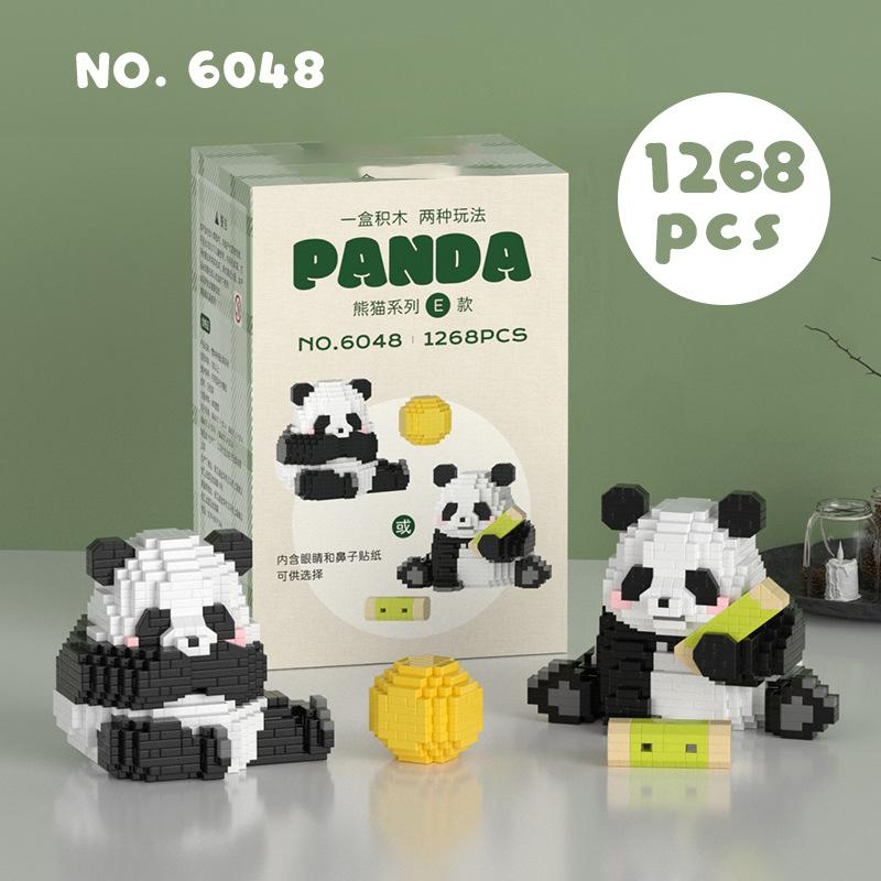 Panda Block Assembly Bricks Toys For Kids Girl Gift Creative Mini Block Micro Building Block for Adults Children Boy 6 To 8 Year