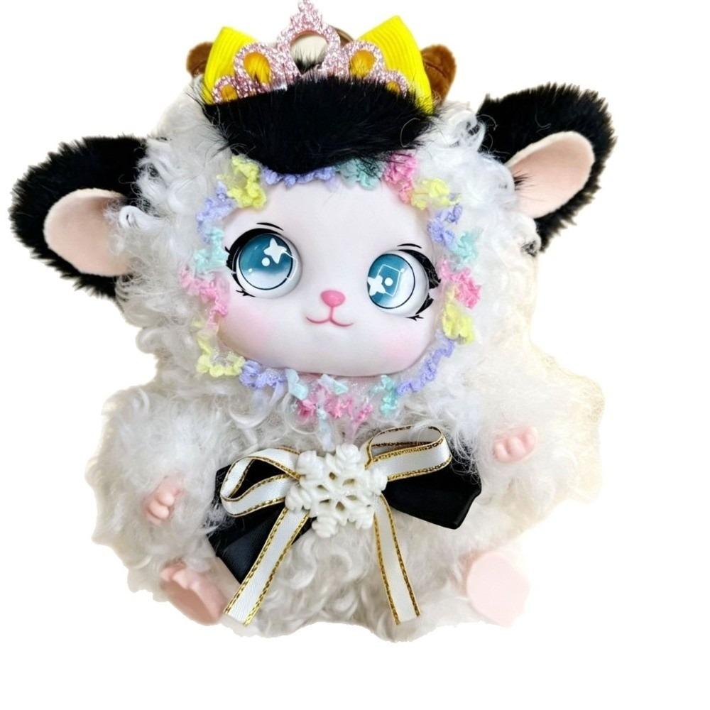 Ornaments Curly Lamb Keychain Kawaii Plush Doll Pendant Plush Sheep Pendant Bag Key Decor