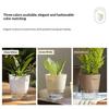 Self Watering Plant Pots Indoor Modern Plastic Planters For Orchid Succulent Herb Flower Home Office Decor