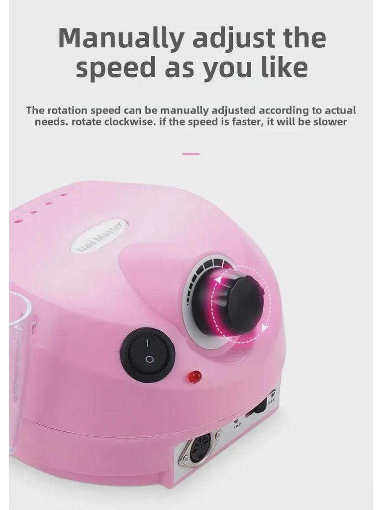 Nail Art 202 Electric Polishing Machine - 35,000 RPM Manicure & Grinding Tool