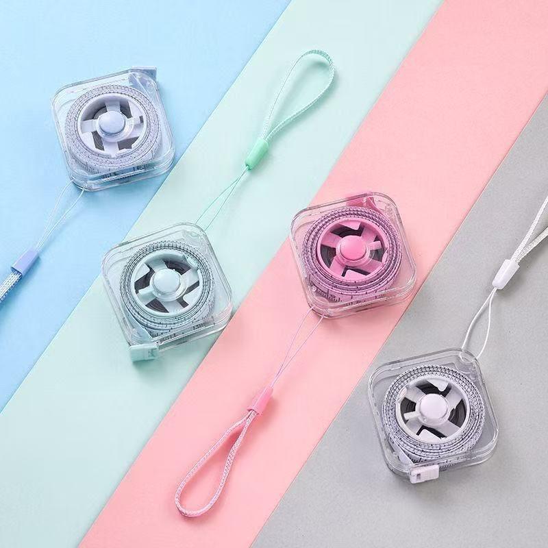 2-Meter Mini Metric And Imperial Durable Measuring Tape Multifunctional And High-Precision Household Shrinkage Measuring Tape