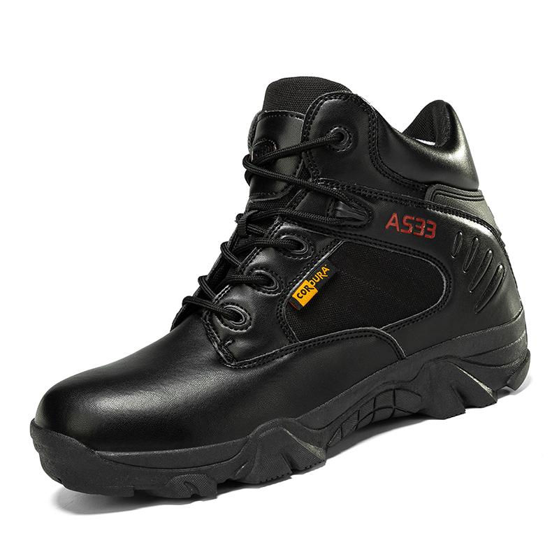 Fashion New Breathable Hiking Boots Men's High Tops Outdoor Hiking Shoes Fashion Men's Boots Non-slip Thick Soles Motorcycle Boots
