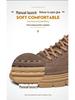 2025 Men's Thick-Soled Retro Casual Leather Shoes - Handmade, Trendy, Versatile Footwear