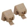 2 Stück Sonnenblenden-Cliphalter für Mercedes W201 W123 W124 W126 W140/W201, Sonnenschutz, feste Klemme, Auto-Sonnenblenden-Befestigungsclips-Set