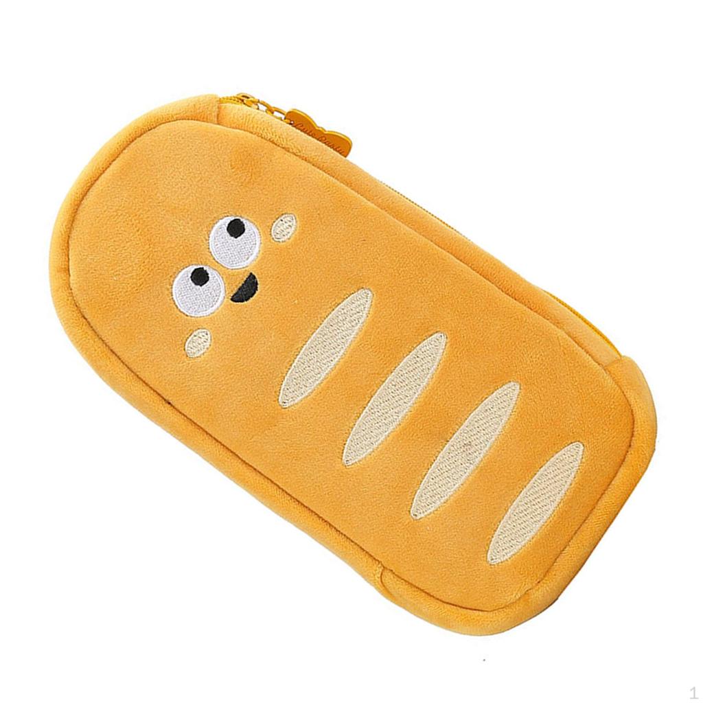 Portable Plush Pencil Case Makeup Pouch Cosmetics Organizer for Students
