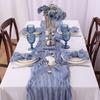 6 PCS Gauze Cheesecloth Napkins 19.7 x 19.7 Inch Dinner Cloth Napkins with Wrinkled Decorative Cloth Napkins for Home Weddin