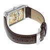 Sonne Men's 41mm Watch H021SSZBR with Silver Dial, Stainless Steel, and Hand-Wound Movement, Brown