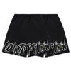 Li Ning Sportmode Serie CF Coole Letterprint Sportshorts Heren Shorts Zwart AKSR469-1