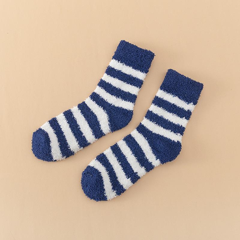 Male Winter Add Velvet To Thicken Fashionable New Home Floor In Tube Socks
