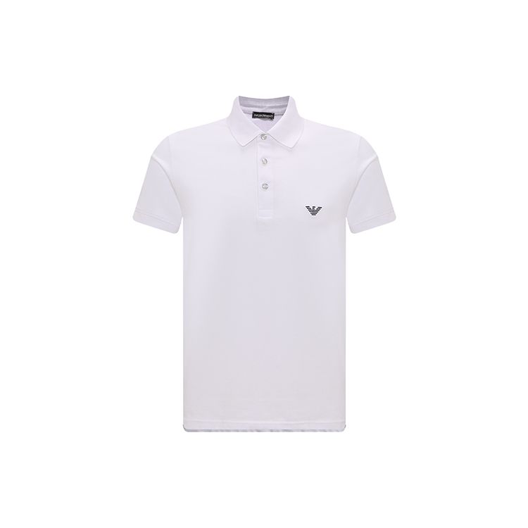 Emporio Armani Ss23 Solid Color Casual Short Sleeve Polo Shirt Men tops White 211804-3R461-00010 M