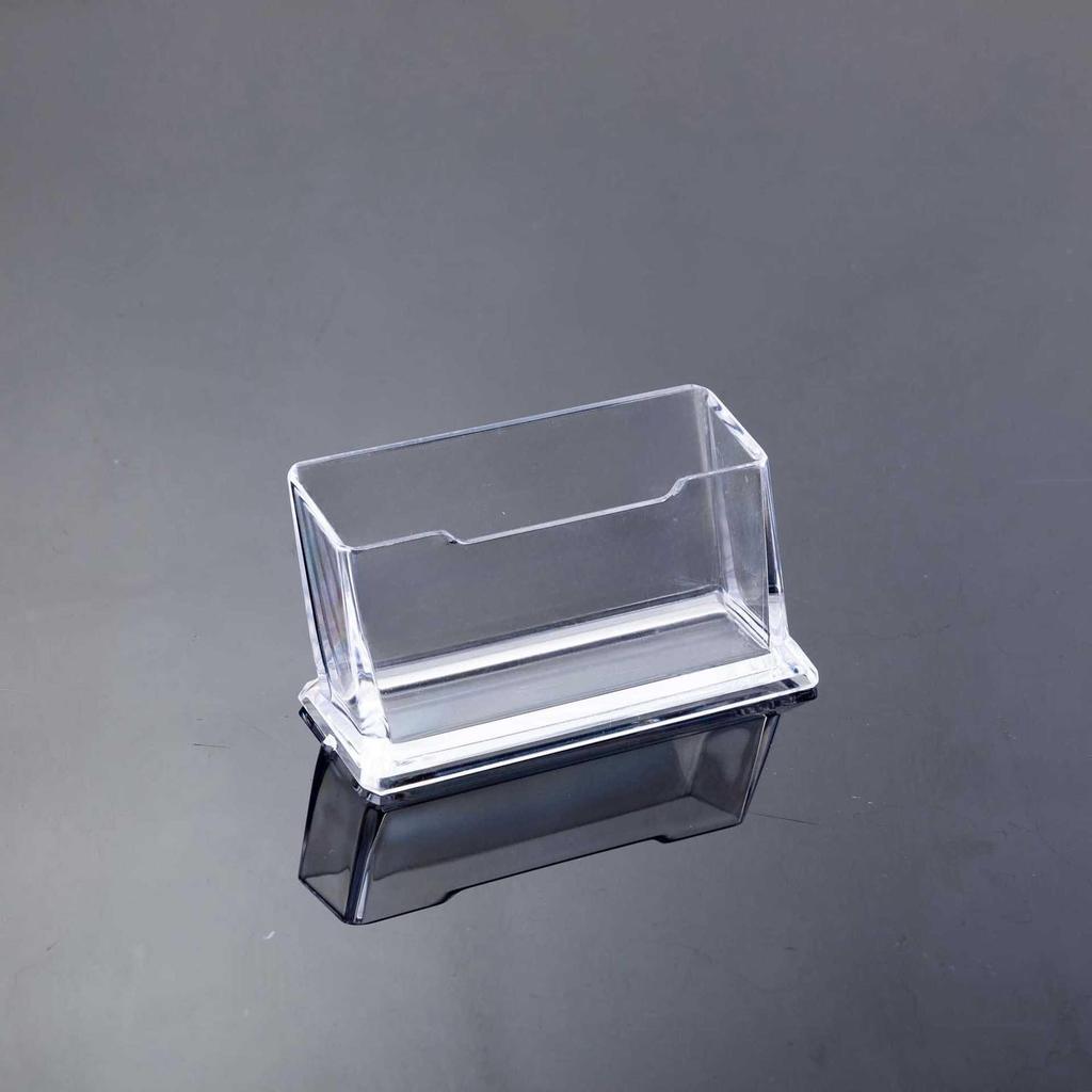 Acrylic Transparent Business Card Holder: Desktop Single & Multi-Compartment Stand