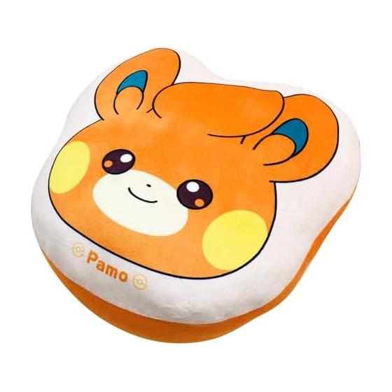 MORIPiLO Hugging Pillow Pokemon Scorbunny (Mochi Mochi Face Cushion) Gentle & Fluffy Mochi Texture, Goods Plush Toy, Nap Pillow, Beige, 30x25x8cm,