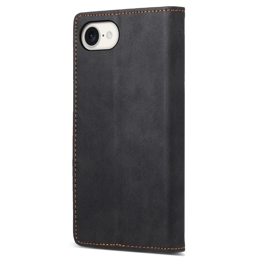 For iPhone 16e Case RFID Blocking PU Leather Magnetic Closure Flip Phone Cover