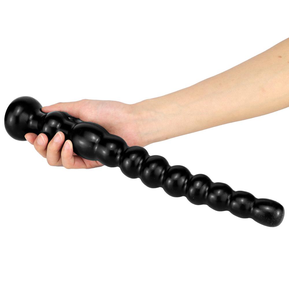 Übergroßer Analplug, großer schwarzer Dildo, Analdehner, Sexspielzeug, Fisting, realistischer Penis, Umschnalldildo, Femdom, BDSM, XXL-Pferdildo