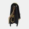 [Pre-Owned] Sylvie Gold Buckle Striped Web Chain Shoulder Strap Leather Crossbody Bag - Good #1JVO72H