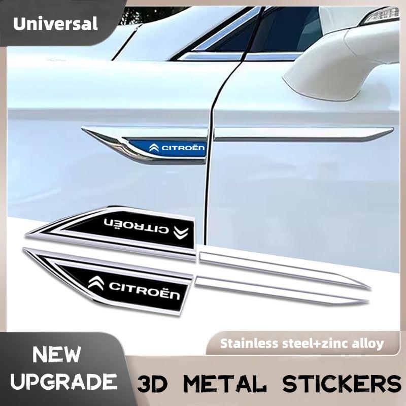 2 Pezzi Adesivi Emblema Distintivo Lama Parafango Laterale Auto Trim Styling Per Citroen C2 C3 C4 C5 C1 C4l Elysee Picasso Saxo DS3 DS4