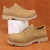 Suede Leather Men Oxford Shoes Fashion Casual Business Shoes Office Thick Soled Man Formal Dress Footwear Walking Shoes Sneakers