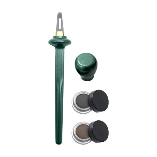 Silicone Eyeliner Applicator with Waterproof Long Lasting Eyeliner Cream Reusable Non-slip Eye Liner Application Tool Women Makeup Supplies