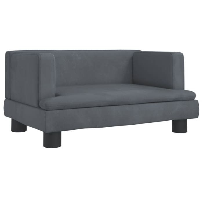 VidaXL Children's Sofa Dark Grey 60x40x30 Cm Velvet 3196319