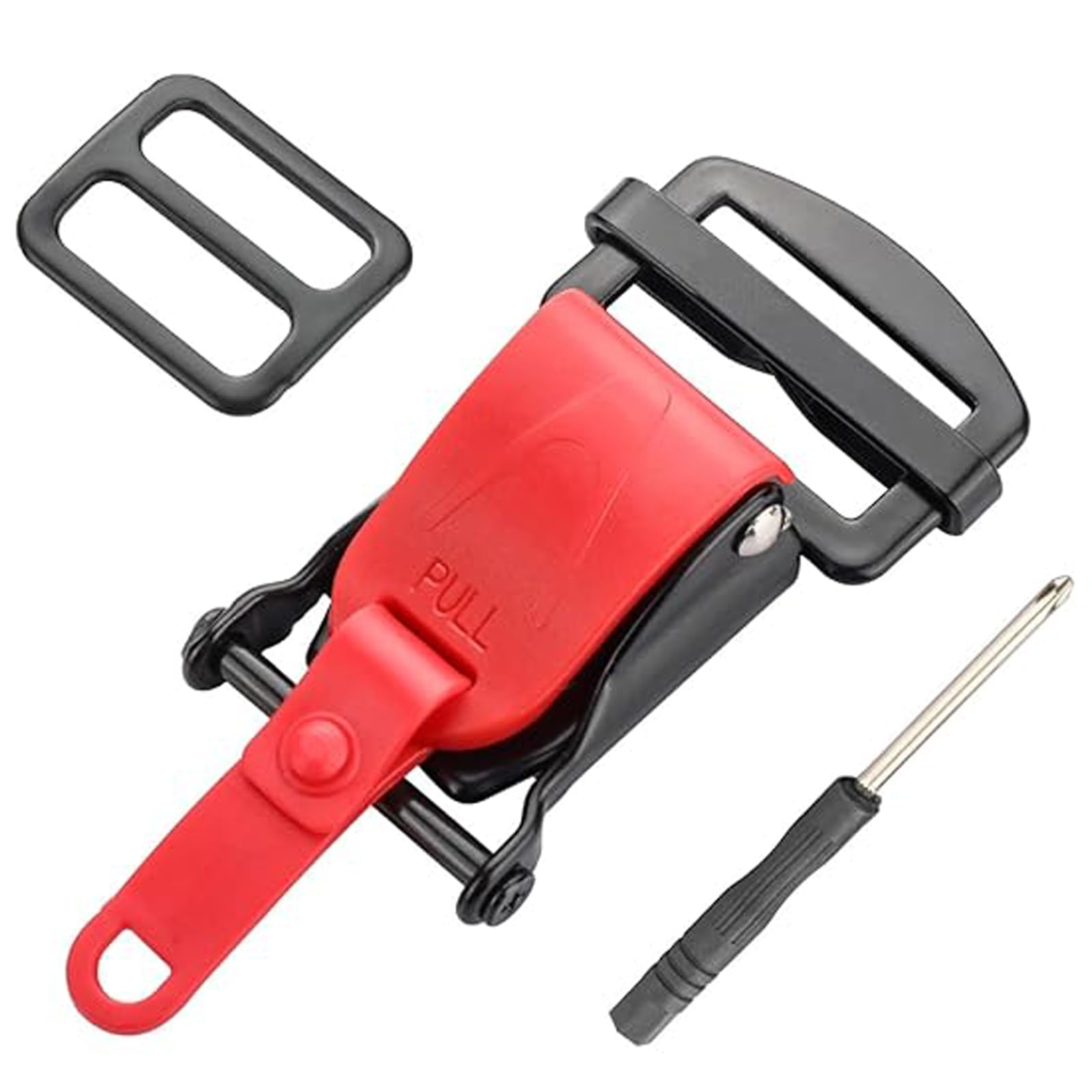 

Samcos Quick Helmet Motorcycle Bicycle Buckle Kit Replacement Accessory for Helmet Fixing Chin Strap, Easy to Install and Remove красный