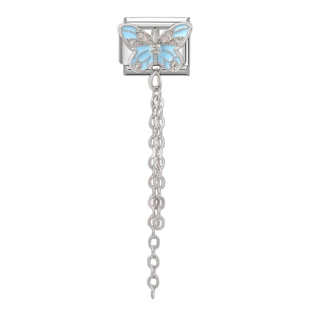 Butterfly Bow Knot Zircon Bracelet Links Stainless Steel Bracelet Links  Bracelet Crafting