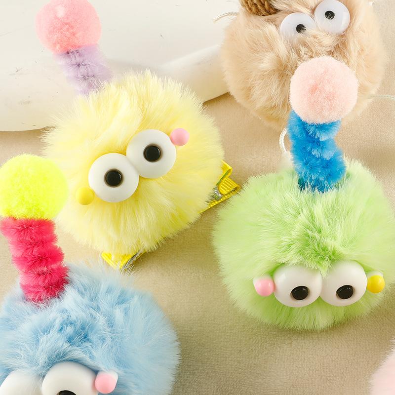 Cartoon Cute Hairball Elf Pendant Hairy Doll Hairpin Accessories Clothing Shoes Socks Monster Accessories Accessories