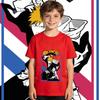 Bleach Anime Print Cotton T Shirt Boys Girls Casual Short Sleeve Summer Top Soft Breathable Kids Clothing
