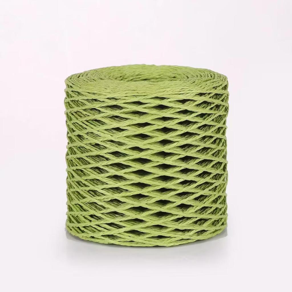 Mengchu DIY Raffia Woven Bag and Summer Straw Hat Materials 100% Cotton Thread for Hand Knitting Fancy Yarn Style