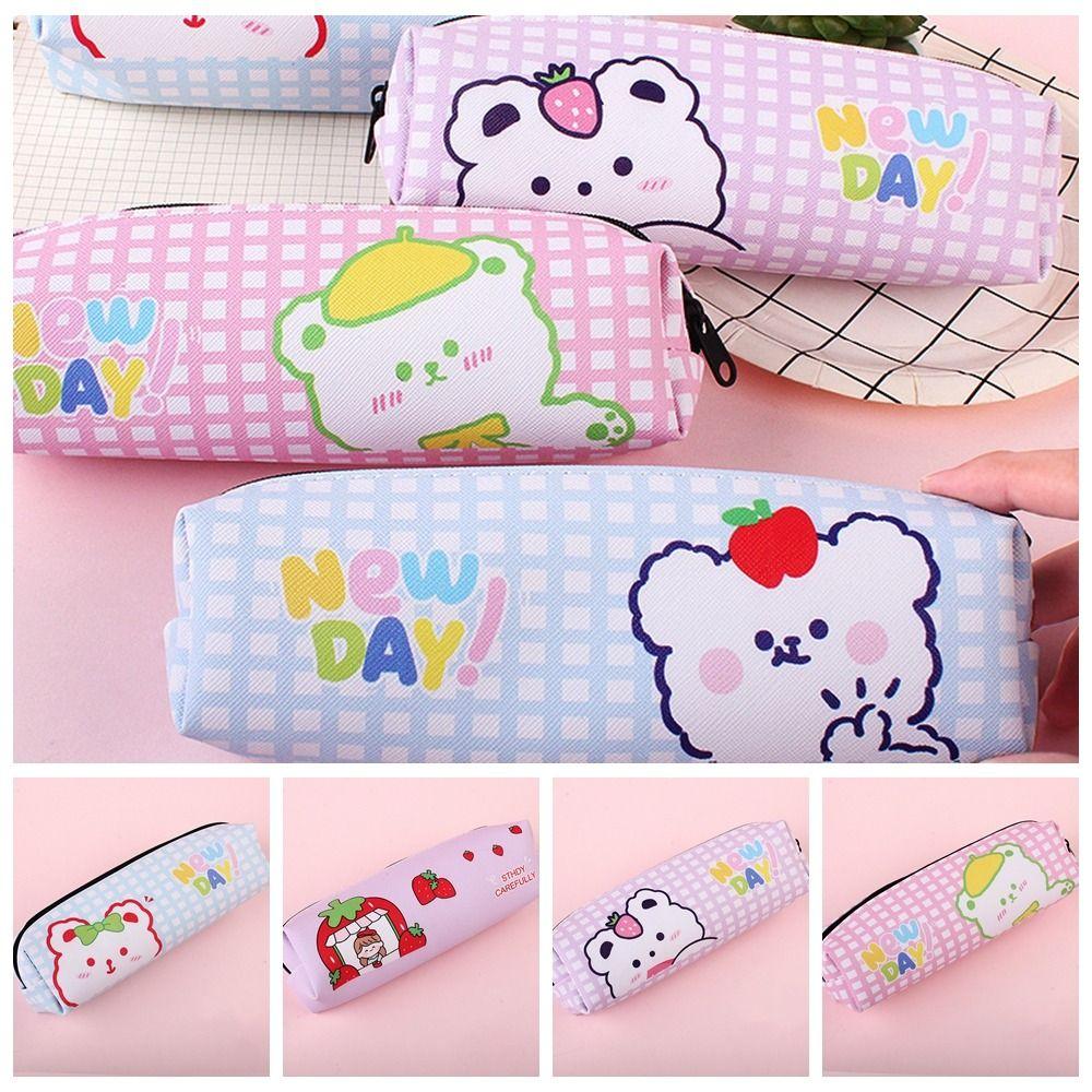 

PU Pencil Case Large Capacity Pen Bag New Stationary Organizer