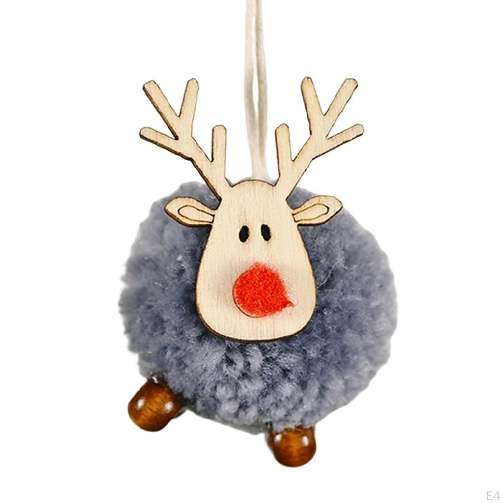 Christmas Figurines Decoration Elk Deer Doll for Year's Garden