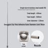 Stainless Steel 410mm Sharp Tip Glue Dispensing Valve with Flat Mouth for Injection Syringe Experimental Needle.