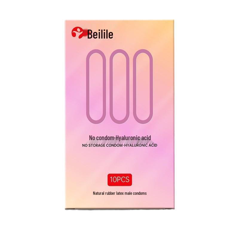 Beilile Ultra-Thin Large Dotted Condoms 10 Pack for Clitoral Stimulation - Adult Intimate Family Planning Supplies