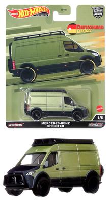 Hot Wheels Car Culture Deutschland Design Mercedes-Benz Sprinter (Ages 3 and Up) HCJ96 Green