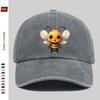 pc Cute Little Bee Print Baseball Cap Cool Cute Style Printed Design Sun Hat Travel Decor Hat Adjustable Strap MultiColor