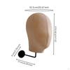 Mannequin Head with Wall Mount Detachable Hook SpaceSaving Hat Display