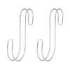 MUJI Stainless Steel 7 X X Product 38755609 S-Hooks, Large, 1.5 14cm, 2-Pack, Silver, Code
