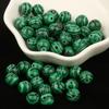 Green Malachite Stone Round Beads 15"Strand Smooth Loose Spacer Beads 4/6/8/10/12mm for Jewelry Making DIY Bracelets Accessories