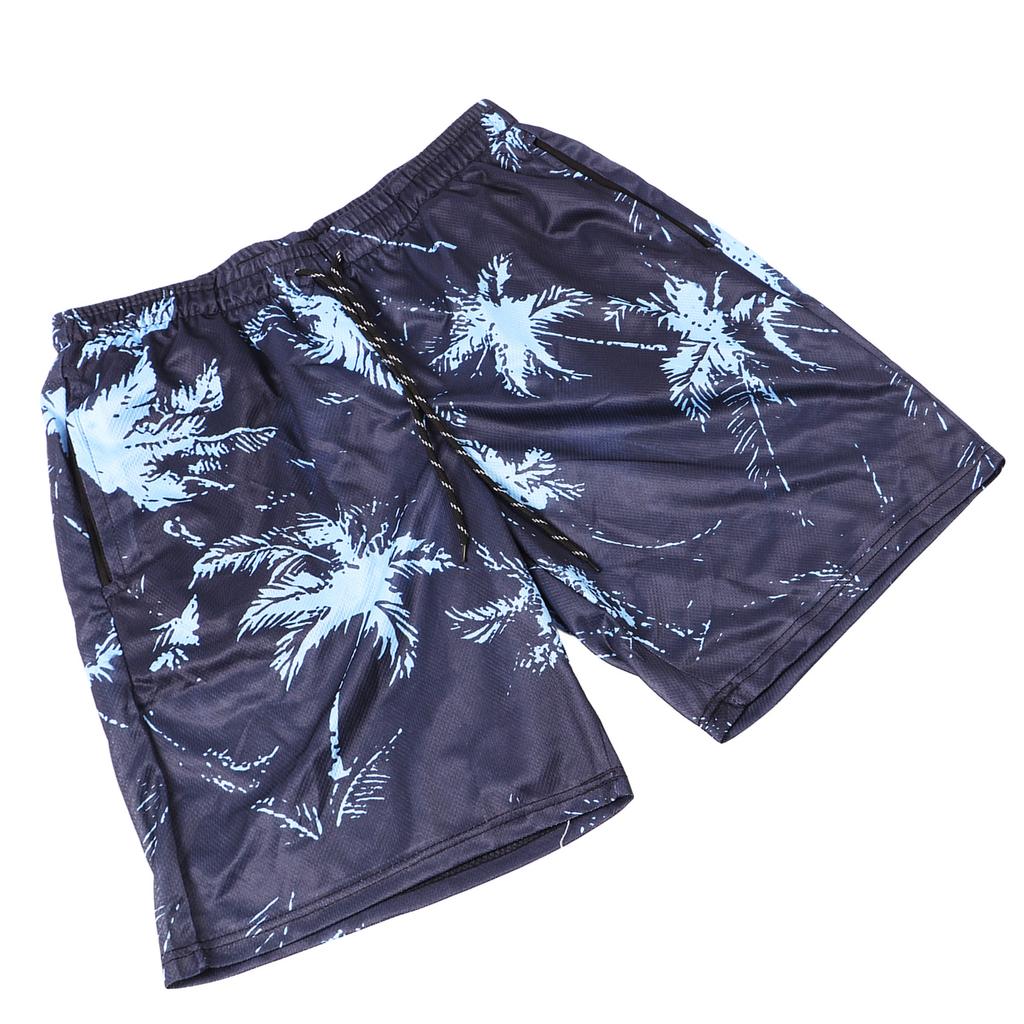 Men Beach Pants Breathable Fast Drying Comfortable Loose 3D Printed Board Shorts for Pool Surfing