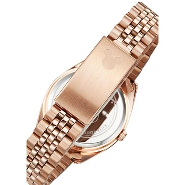 Disney Damen Mickey Mouse Charakter Metallarmbanduhr OW097RG, Koreanische beliebte Uhren