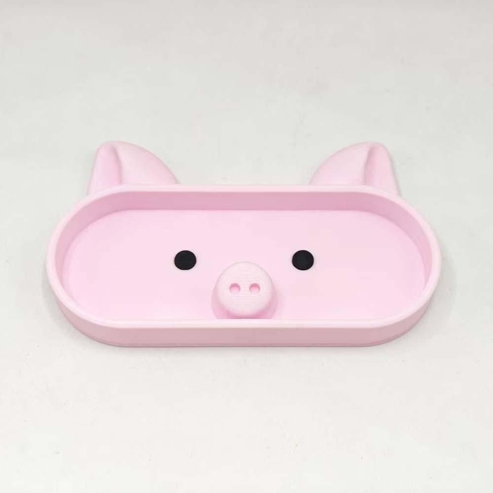 Portable Pink Piggy Glasses Case PLA Multi-functional Pig Stationery Storage Box Washable Dust-proof Eyewears Storage Box