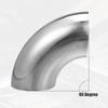 uxcell SS304 90 Degree Mandrel Bend Elbow Stainless Steel Bend Tube Exhaust Elbow Pipe