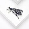 Exquisite Alloy Dragonflies Brooch Featuring Rhinestones Fashion Elegant Brooch Alloy Texture for Adding Sophistication