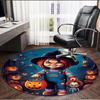 Bride of Chucky Print Round Rug, Washable Floor Carpet, For Entryway Dorm Laundry Room Office Study, Home Decor Birthday Christmas Gift