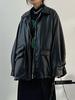 Winter Vintage Schwarz Punk Leder Jacke Frauen Streetwear Moto Biker Zipper Retro Mantel Neue Ästhetischen High Street Casual Oberbekleidung