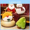 Christmas Snowman Cushion With Padded And Splicing For Seasonal Comfort