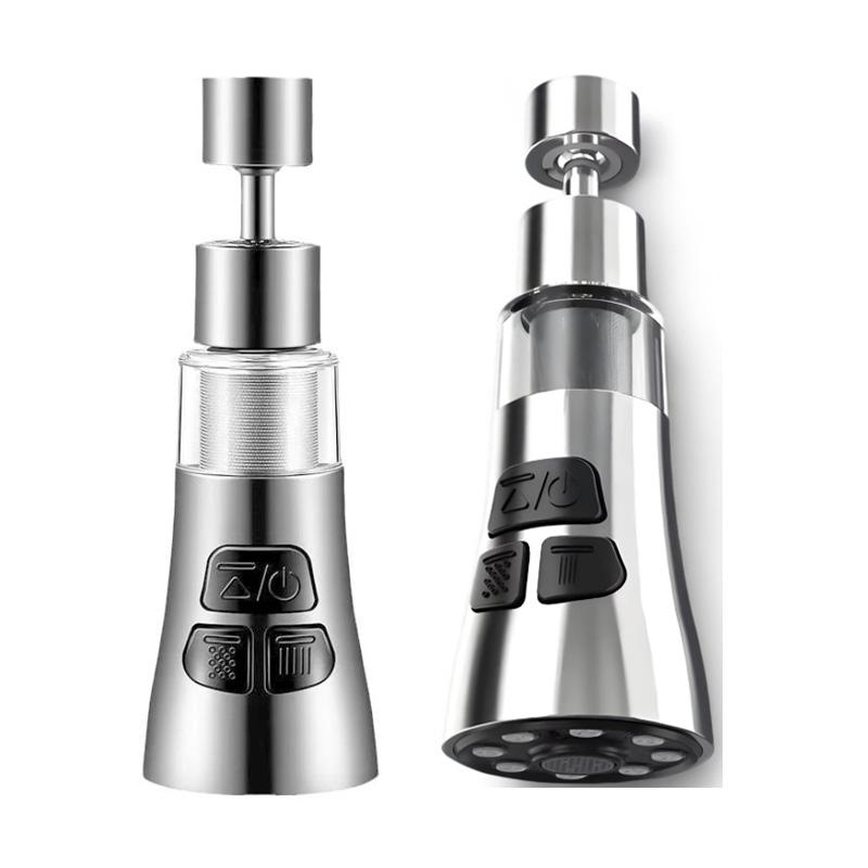 3 In1 Kitchen Faucet Head 360° Rotatable Swivel Faucet Splash-Proof Sink Faucet Replacement Parts