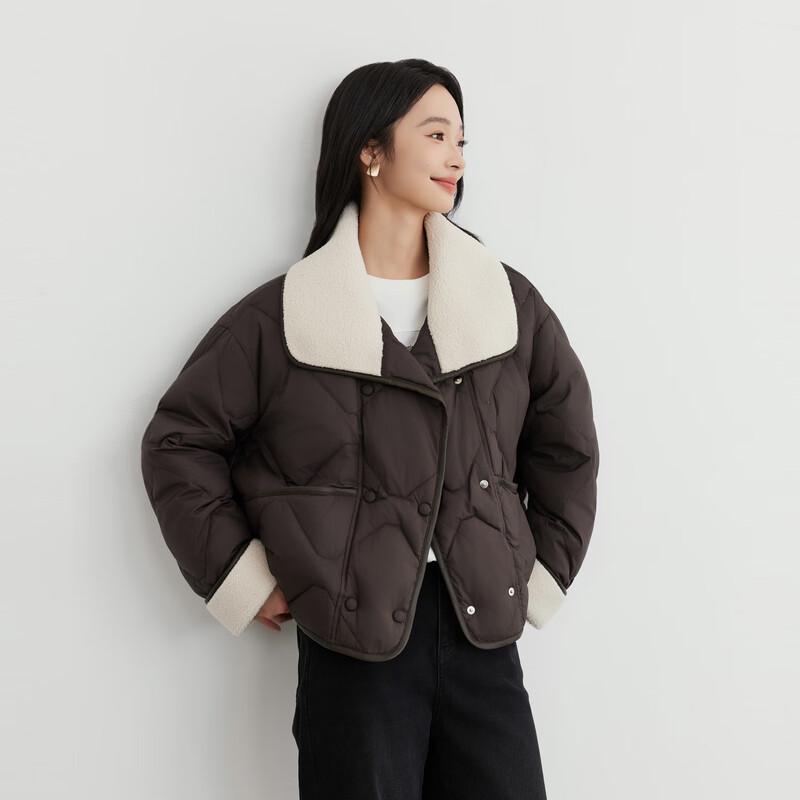 Elva' Island Women's Winter Lapel Down Jacket